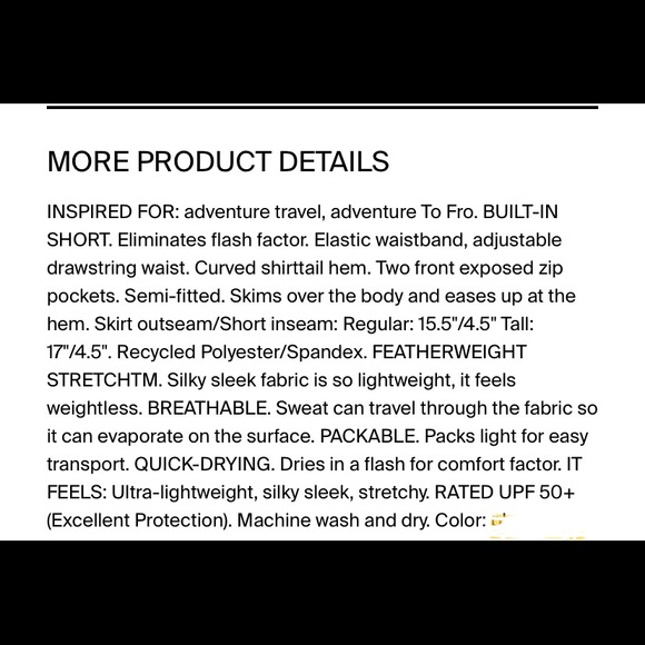 🖤ATHLETA HIGH RISE STRETCH-IN SKIRT/SKORT-DARK PLUM, M🖤 - Picture 10 of 11